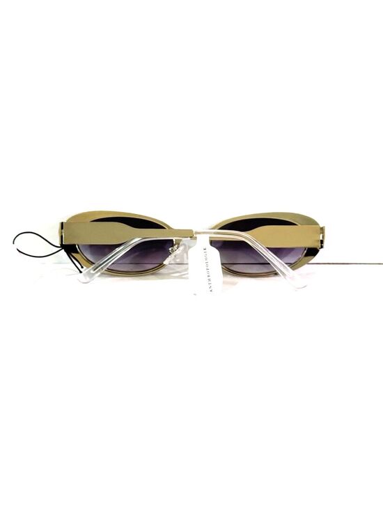Anthropology Elite Eyewear Slim Metal Oval Sunglasses main image 6